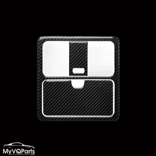 MyVQParts 3Pcs Carbon Fiber Interior Overhead Light Cover Trim For Nissan 350Z 2003-2009
