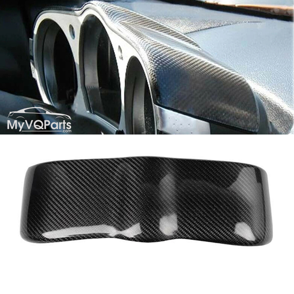 Real Carbon Fiber Speedmeter Cover Interior Dashboard Trim Black For Nissan 350Z