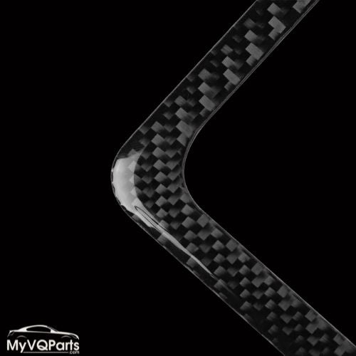 MyVQParts 3Pcs Carbon Fiber Interior Overhead Light Cover Trim For Nissan 350Z 2003-2009