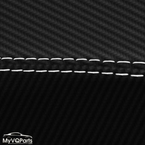 MyVQParts Console Lid Cover Carbon Fiber Style for Infiniti G35 Coupe 2002-2007 Custom Stitch