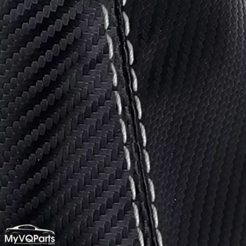 MyVQParts Console Lid Cover Carbon Fiber Style for Infiniti G35 Coupe 2002-2007 Custom Stitch