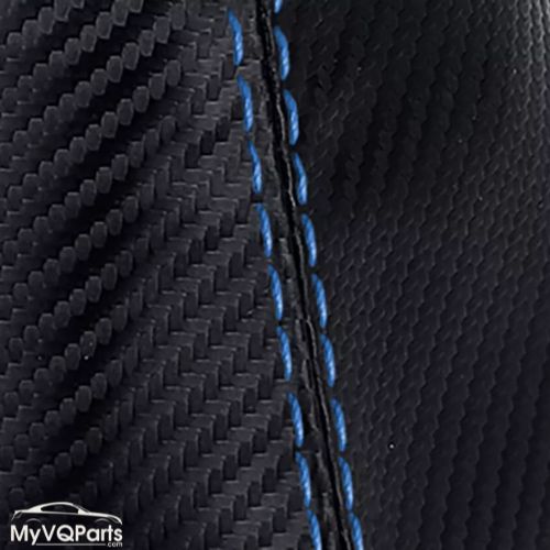 MyVQParts Console Lid Cover Carbon Fiber Style for Infiniti G35 Coupe 2002-2007 Custom Stitch