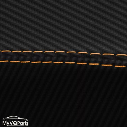 MyVQParts Console Lid Cover Carbon Fiber Style for Infiniti G35 Coupe 2002-2007 Custom Stitch