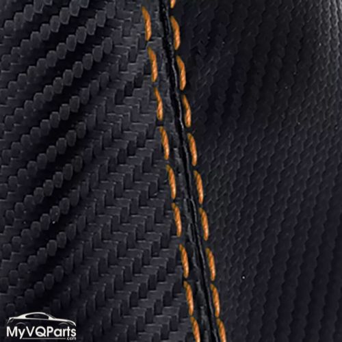 MyVQParts Console Lid Cover Carbon Fiber Style for Infiniti G35 Coupe 2002-2007 Custom Stitch