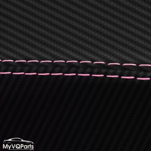 MyVQParts Console Lid Cover Carbon Fiber Style for Infiniti G35 Coupe 2002-2007 Custom Stitch