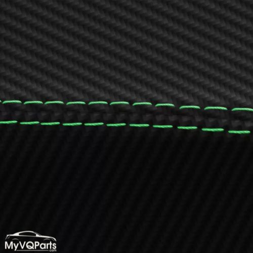 MyVQParts Console Lid Cover Carbon Fiber Style for Infiniti G35 Coupe 2002-2007 Custom Stitch