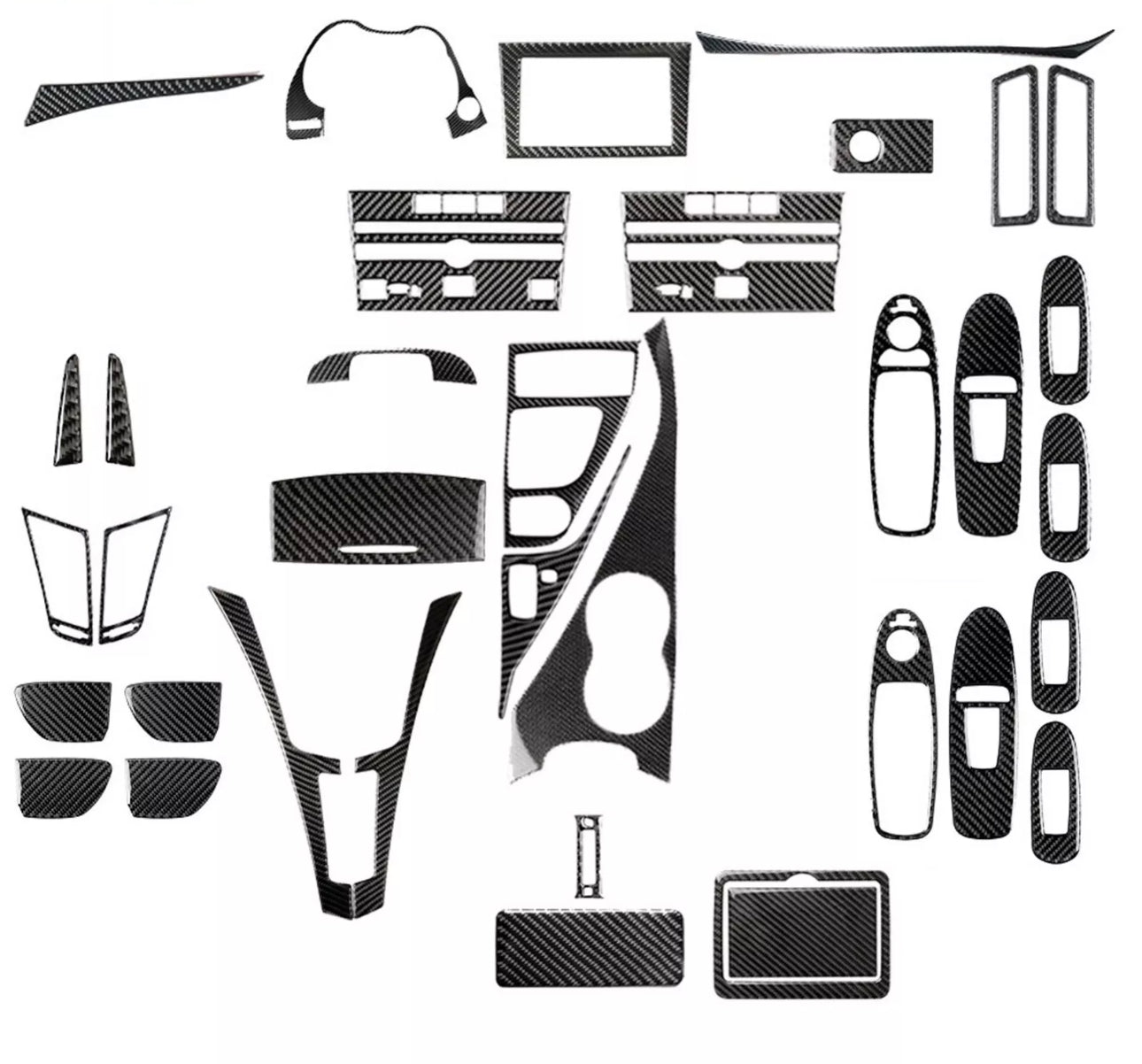 Ultimate Interior Real Carbon Fiber Trim Kit for Infiniti Q50/Q60 2014-2020 - Multiple Finishes Available