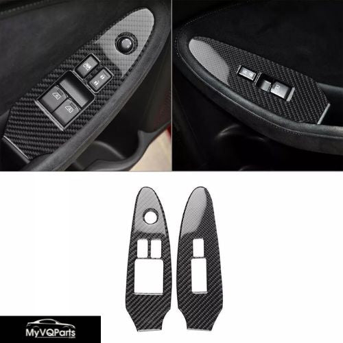 MyVQParts 17Pcs Carbon Fiber Interior Full Set Kit Cover Trim For Nissan 370Z 2009-2020