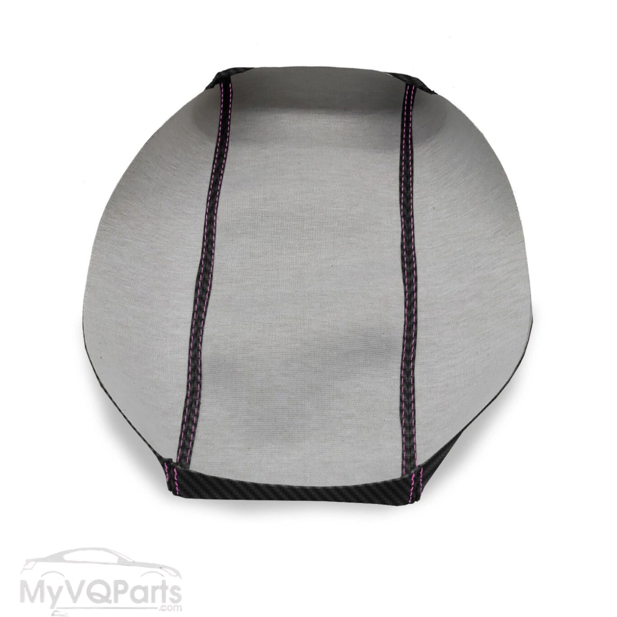 MyVQParts Console Lid Cover Carbon Fiber Style for Infiniti G35 Coupe 2002-2007 Custom Stitch