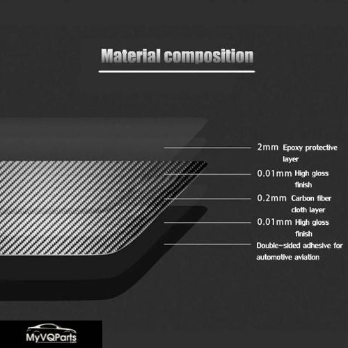 MyVQParts 17Pcs Carbon Fiber Interior Full Set Kit Cover Trim For Nissan 370Z 2009-2020