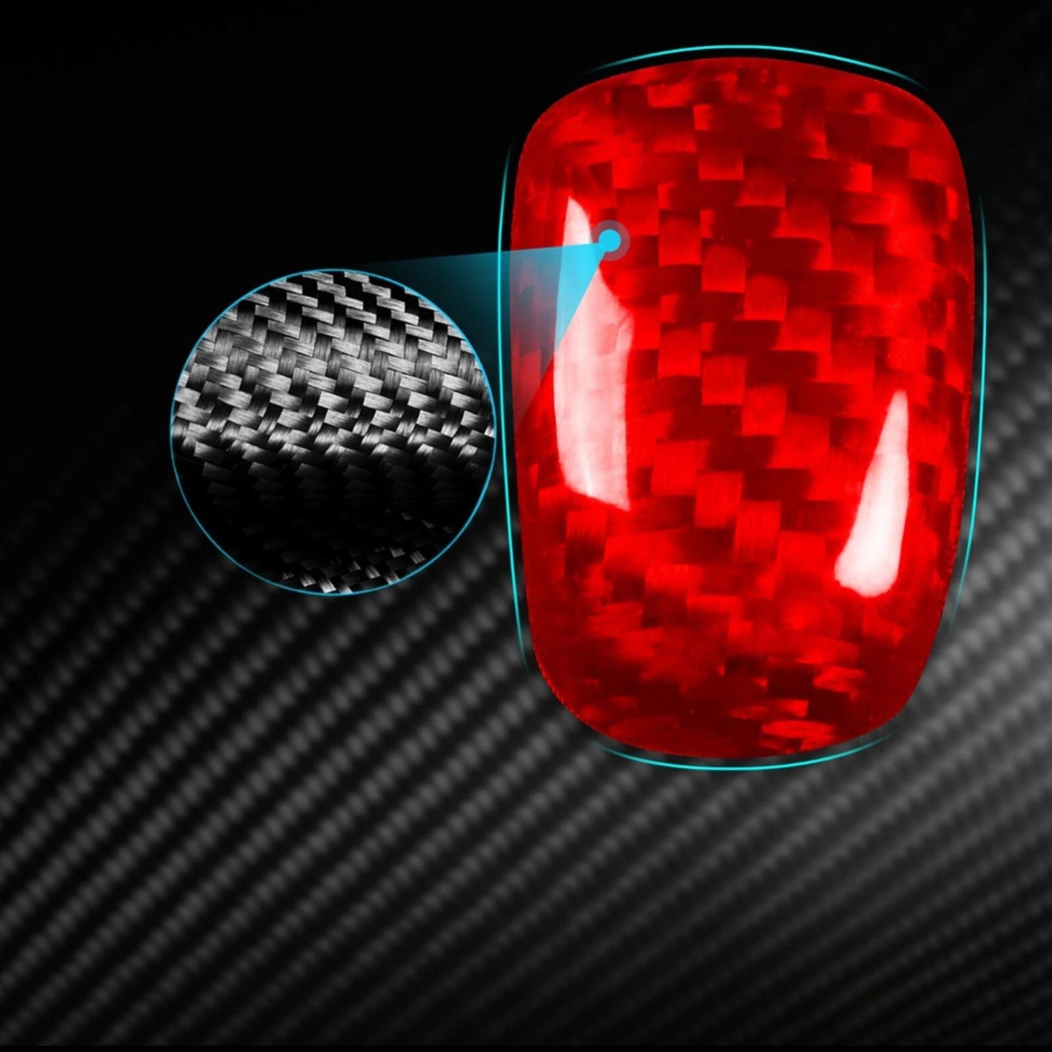 Carbon Fiber Gear Shift Knob Button Cover For Infiniti G35 G37 FX37 QX50 QX70