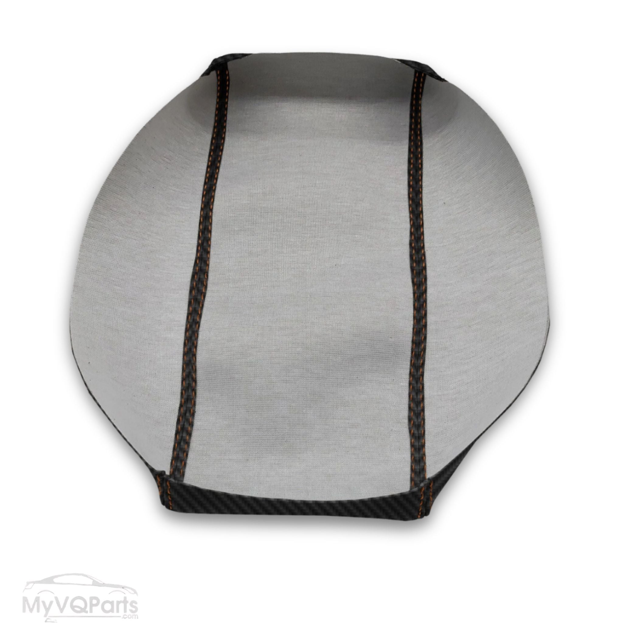 MyVQParts Console Lid Cover Carbon Fiber Style for Infiniti G35 Coupe 2002-2007 Custom Stitch