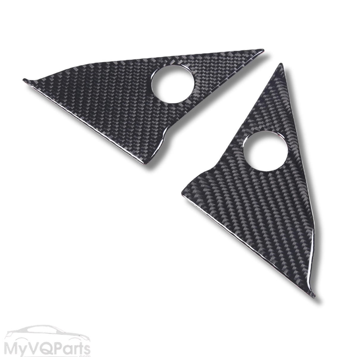 MyVQParts Carbon Fiber Interior A Pillar Trim Panel Fits For Nissan 350Z 2003-2006