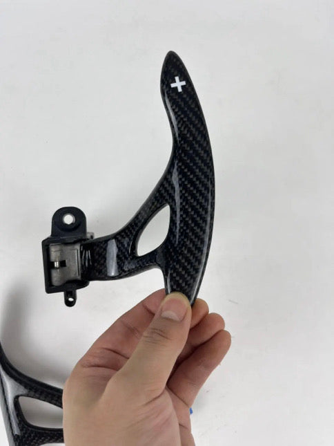 MyVQParts Custom Carbon fiber, steering wheel paddle shifter set for G37,Q50,Q60,370z,GTR