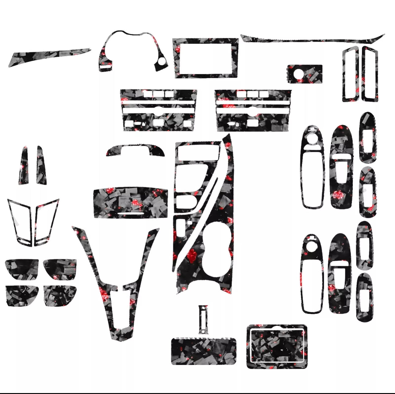 Ultimate Interior Real Carbon Fiber Trim Kit for Infiniti Q50/Q60 2014-2020 - Multiple Finishes Available