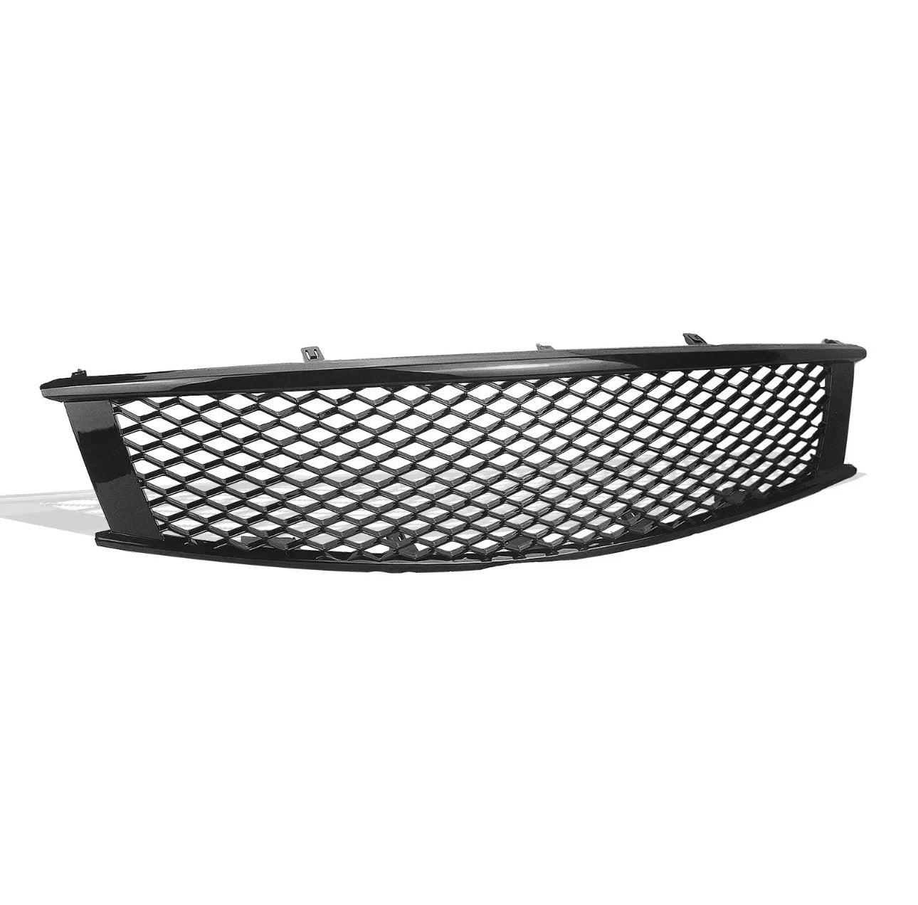 MyVQParts Infiniti G37/Q60 Coupe 2008-2015 Front Bumper Grill – Upper Diamond Mesh Grille (Gloss Black)