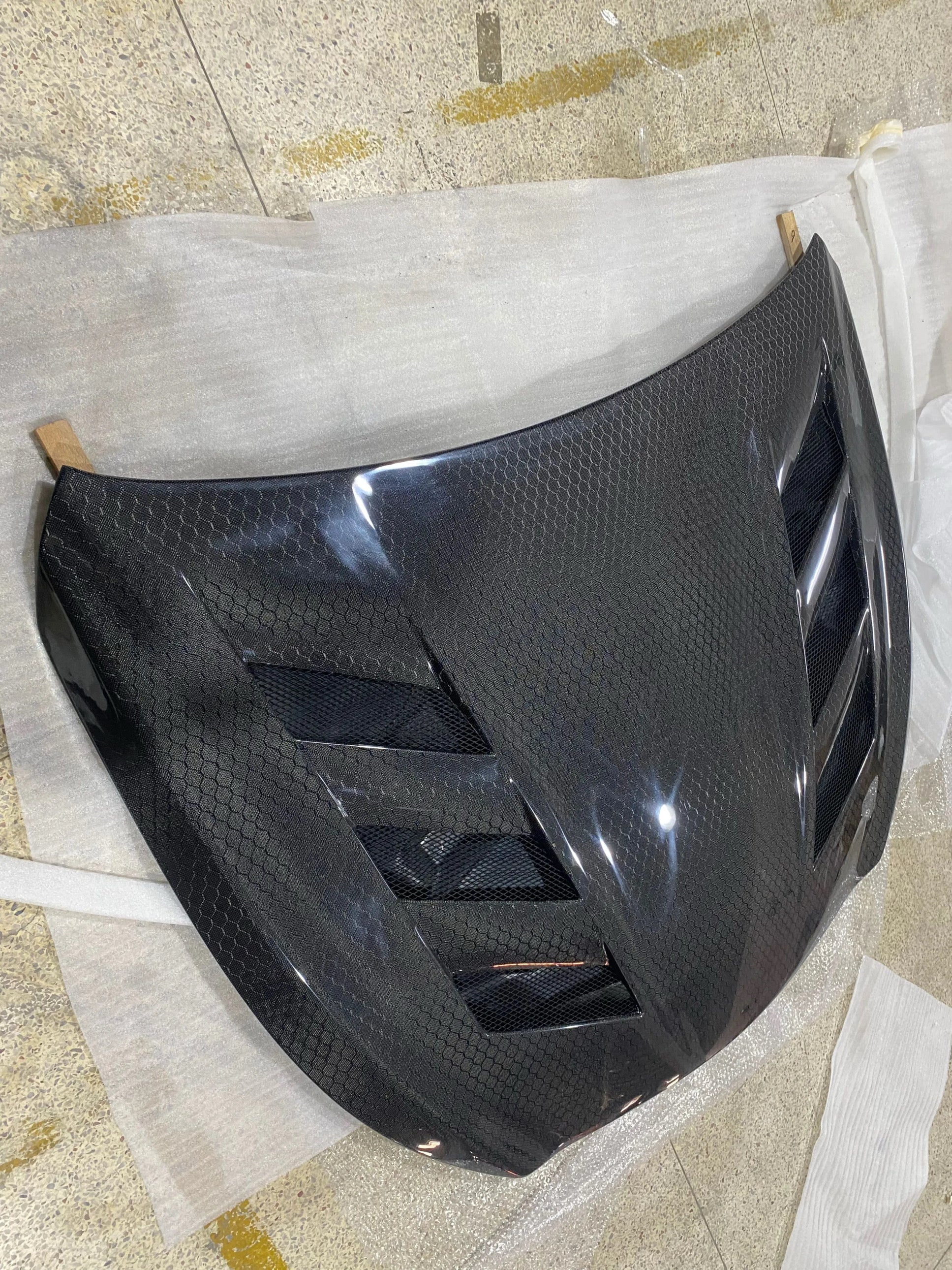 MyVQParts Full Carbon Fiber V1 Vented Hood for Infiniti Q50
