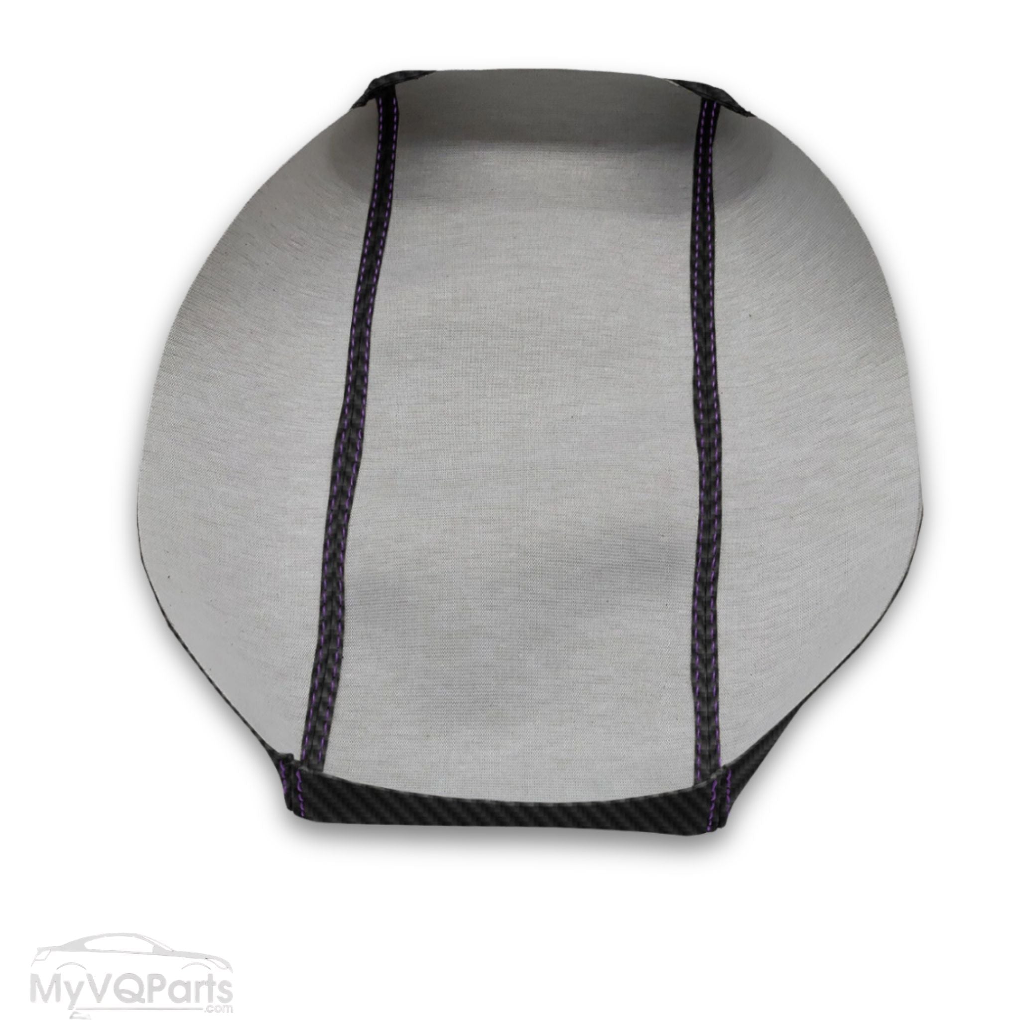 MyVQParts Console Lid Cover Carbon Fiber Style for Infiniti G35 Coupe 2002-2007 Custom Stitch