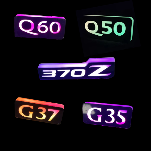 Custom LED RGB Car Emblem Badge Light – Q50, Q60, G35, G37, 370Z for Q50/Q60/G35/G37/370Z - MyVQParts