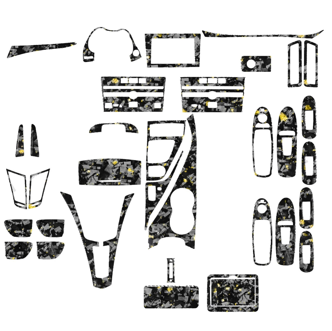 Ultimate Interior Real Carbon Fiber Trim Kit for Infiniti Q50/Q60 2014-2020 - Multiple Finishes Available