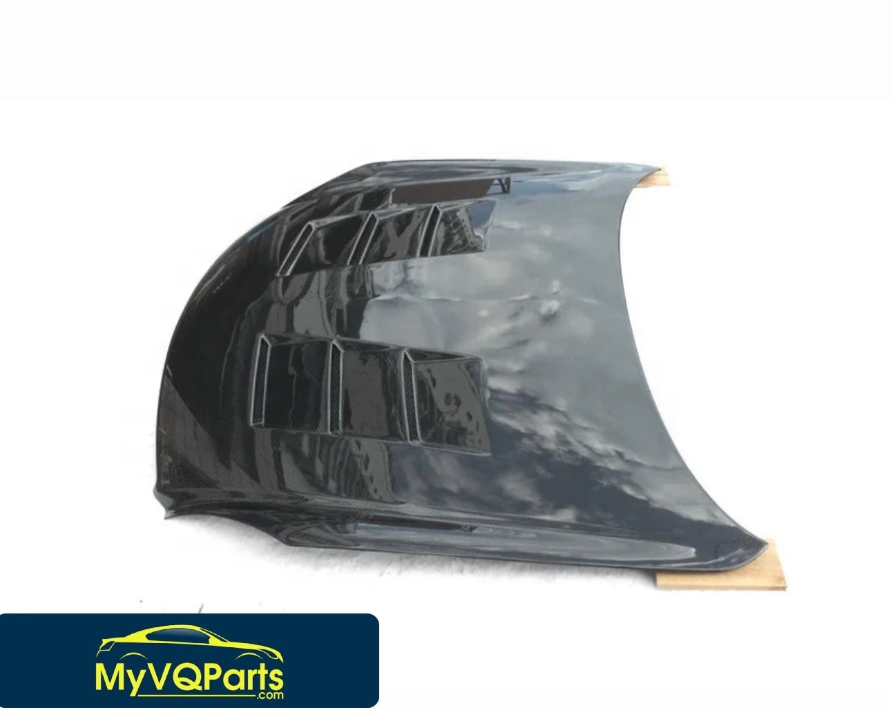 2003–2007 G35 Coupe Carbon Fiber Hood – Square Vent Style