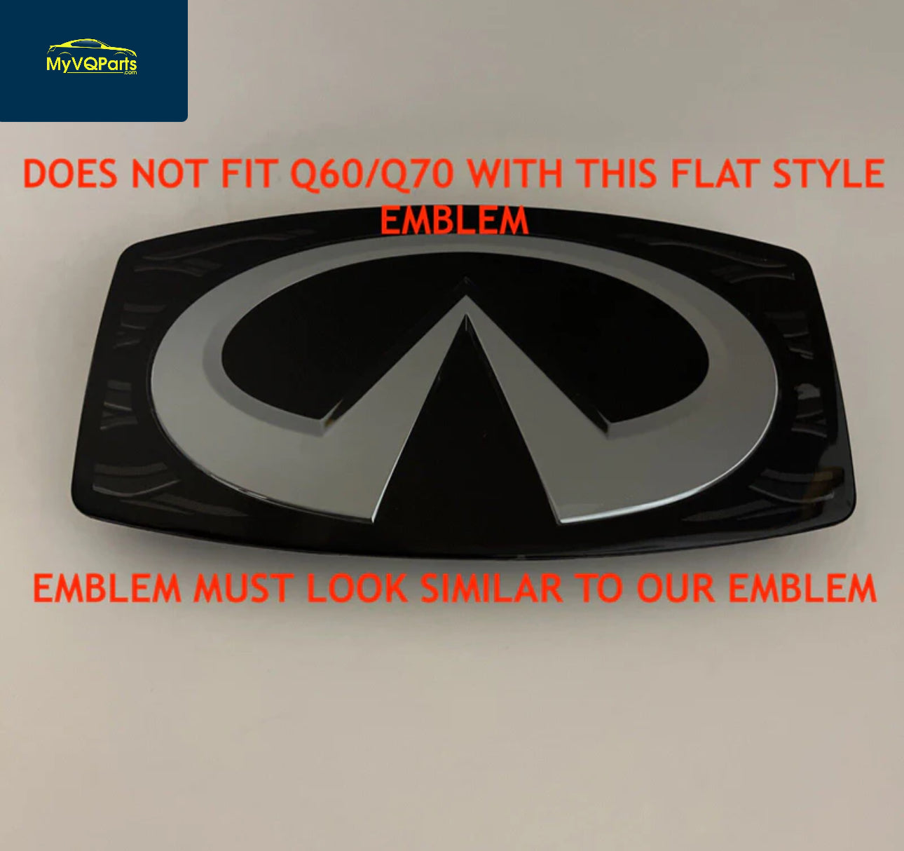 MyVQParts Q50/Q60 LED Emblem - Cool White, RGB, Chasing RGB, & Carbon Fiber Options