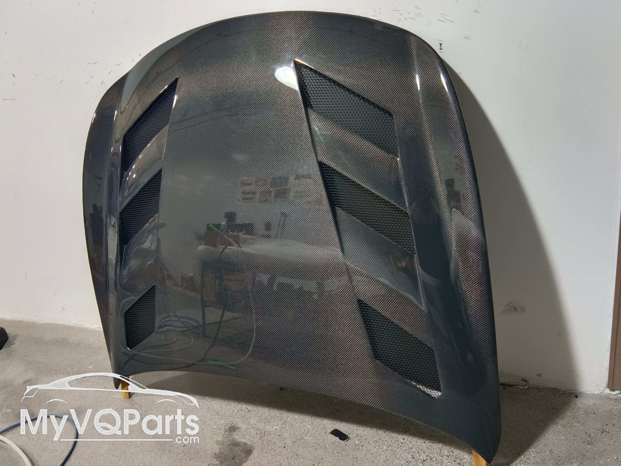 MyVQParts G37 Coupe “OG style” Full Carbon Fiber Vented Hood (2008-2015)