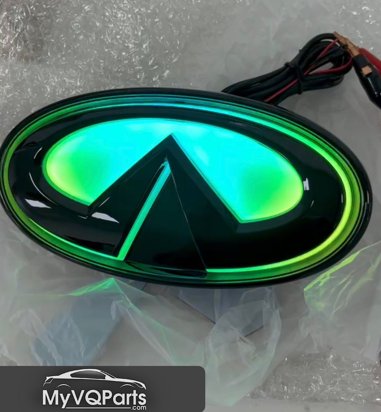 MyVQParts Q50/Q60 LED Emblem - Cool White, RGB, Chasing RGB, & Carbon Fiber Options