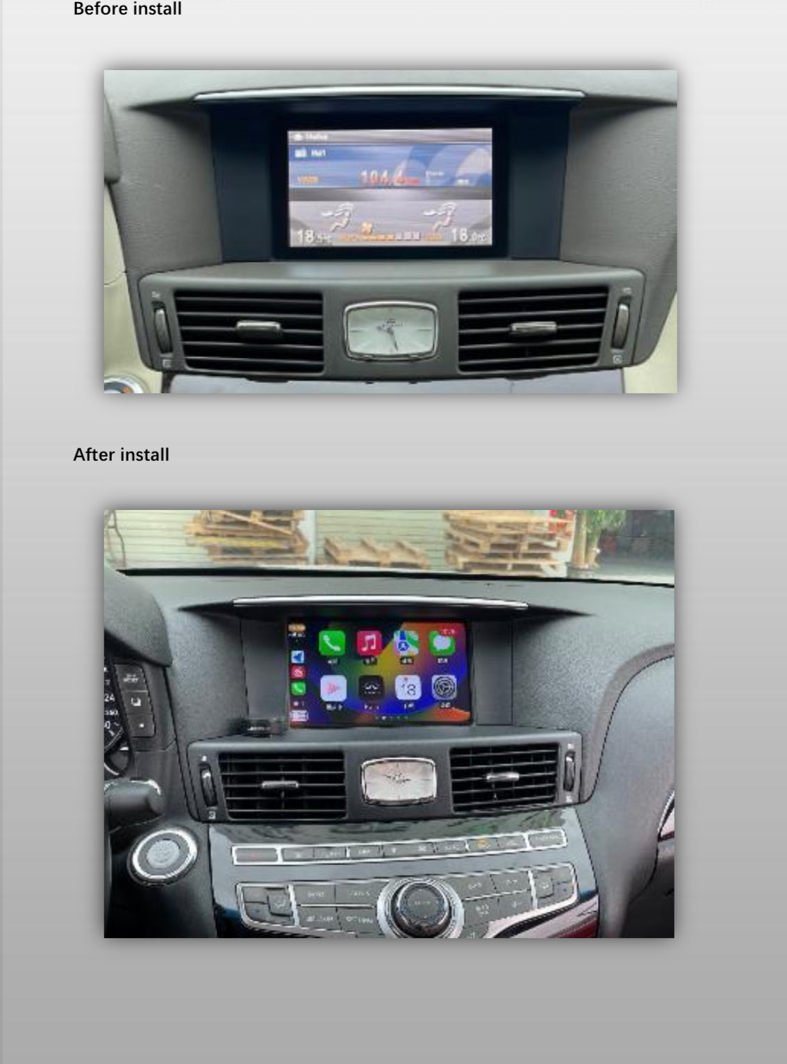 MyVQParts Apple CarPlay/Android Auto Module for G37, 370Z, Q50, Q60 GTR & Other Infiniti/Nissan Models