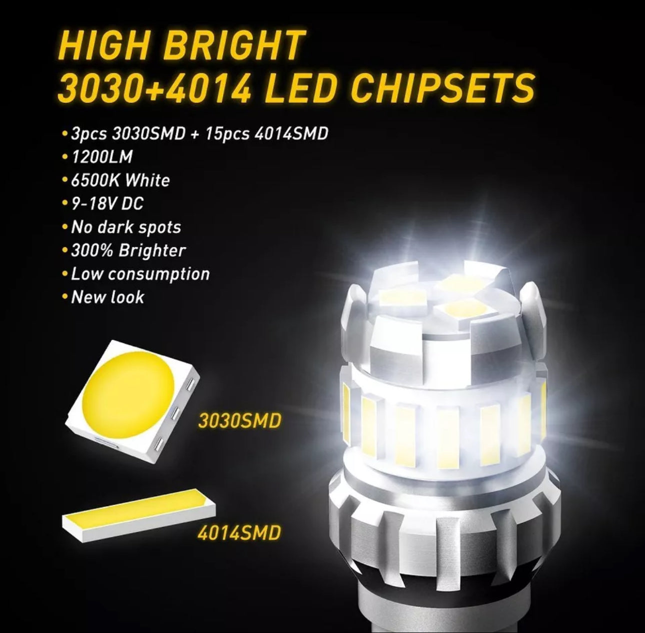 MyVQParts 921 T15 LED Backup Reverse Lights G37(2008-2014), G35 (2003-2007), EX35 (2007-2012)