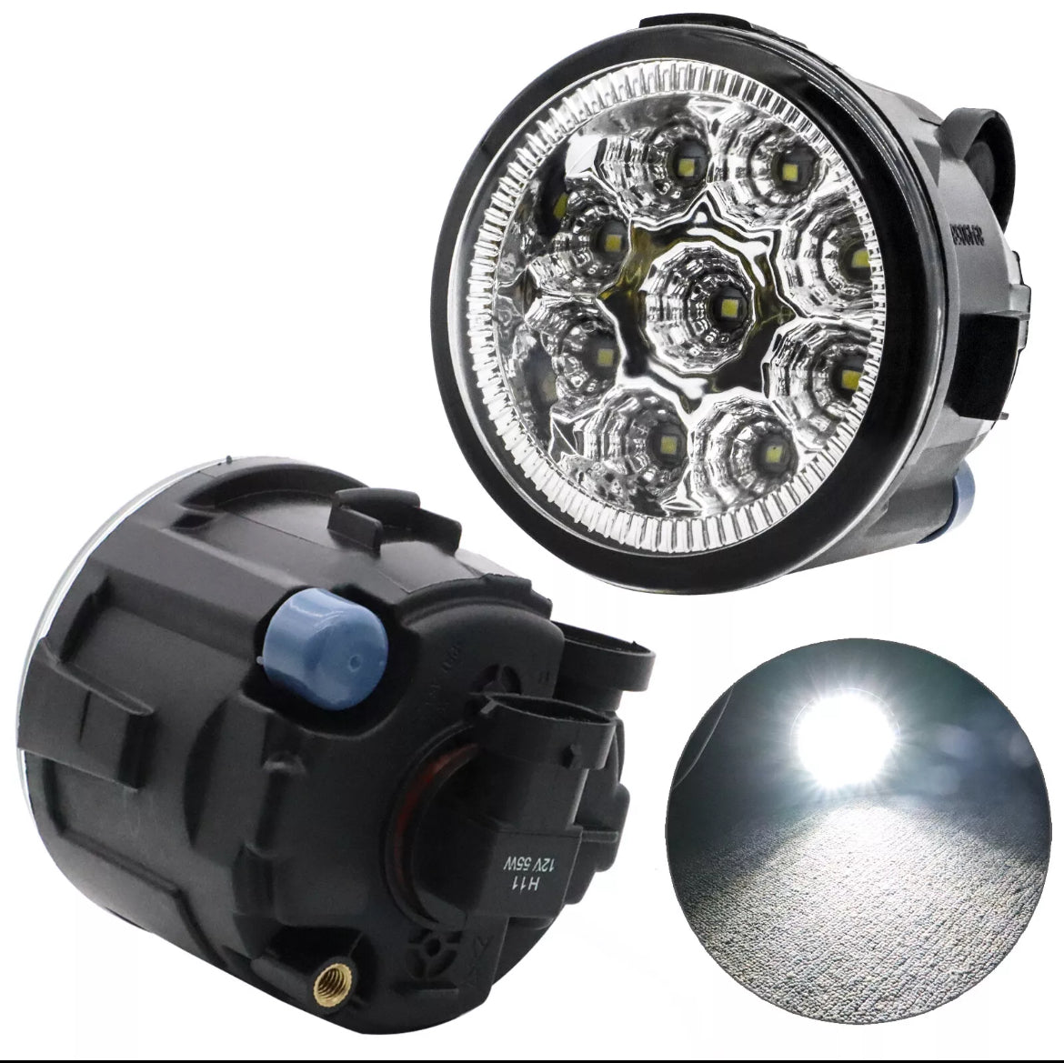 MyVQParts Ultra Bright 9 LED Front Fog Light Pair – Compatible with Infiniti G25/G37/Q70 Sedan (2011-2014) | OEM Replacement, Weatherproof, Plug-and-Play Design