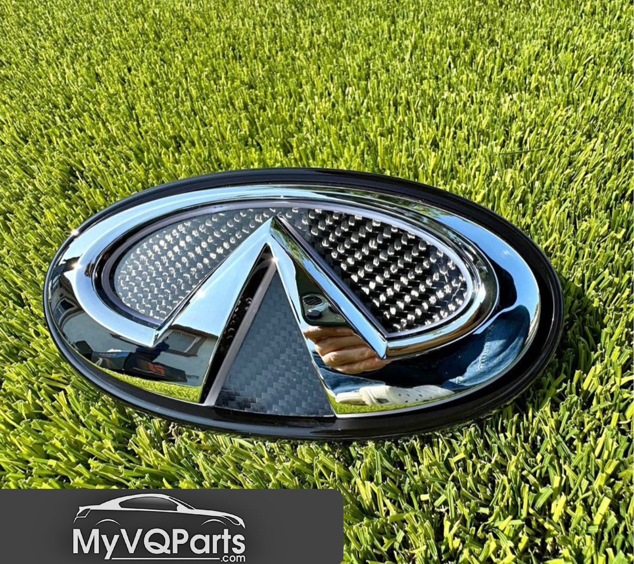 MyVQParts Q50/Q60 LED Emblem - Cool White, RGB, Chasing RGB, & Carbon Fiber Options