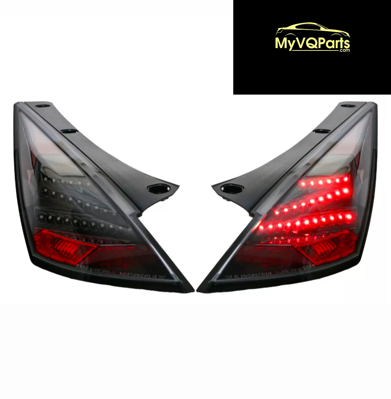2003-2005 Nissan 350Z with Black Housing “Z Style” LED Tail Lights