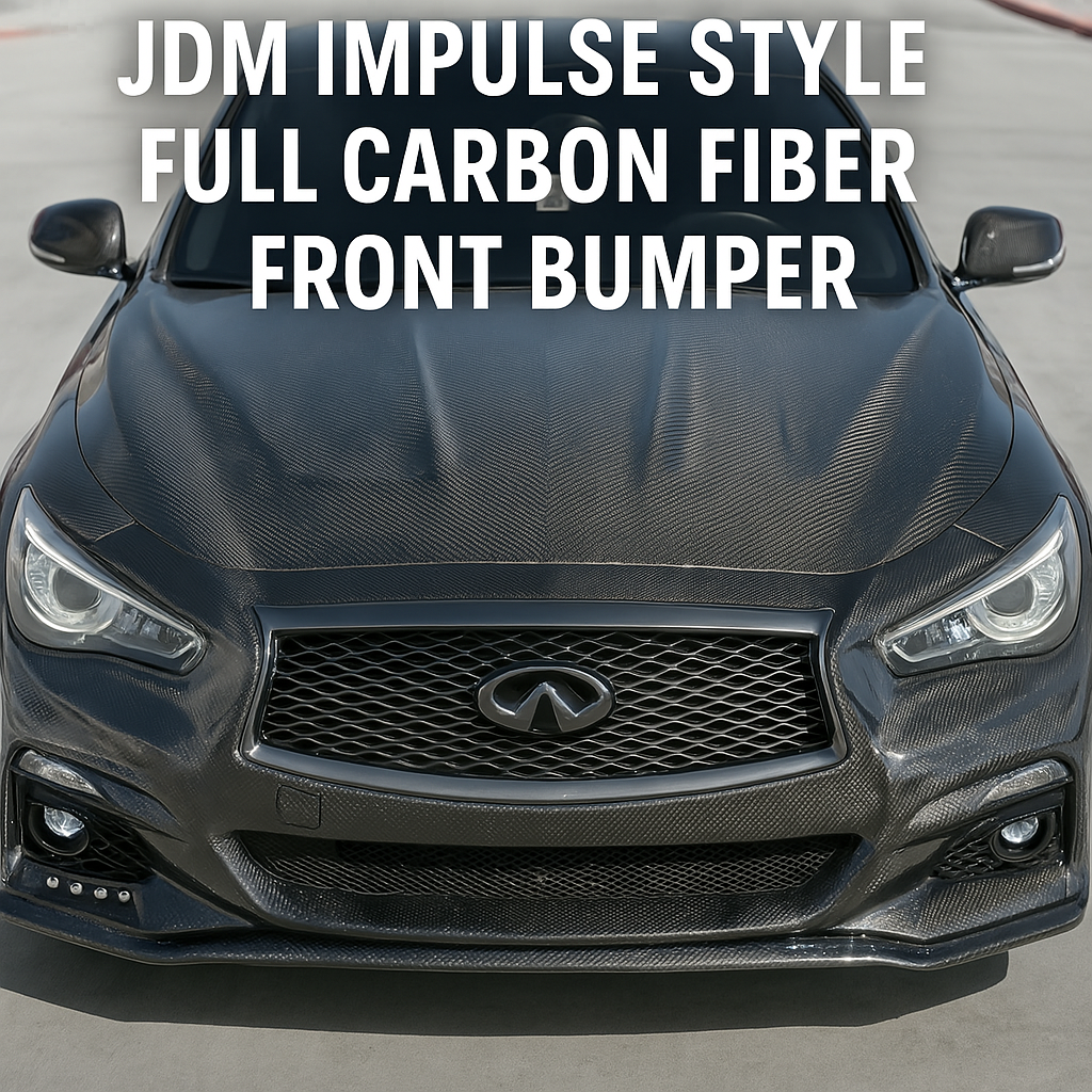 MyVQParts JDM Impulse Style Full Carbon Fiber Front Bumper – Infiniti Q50
