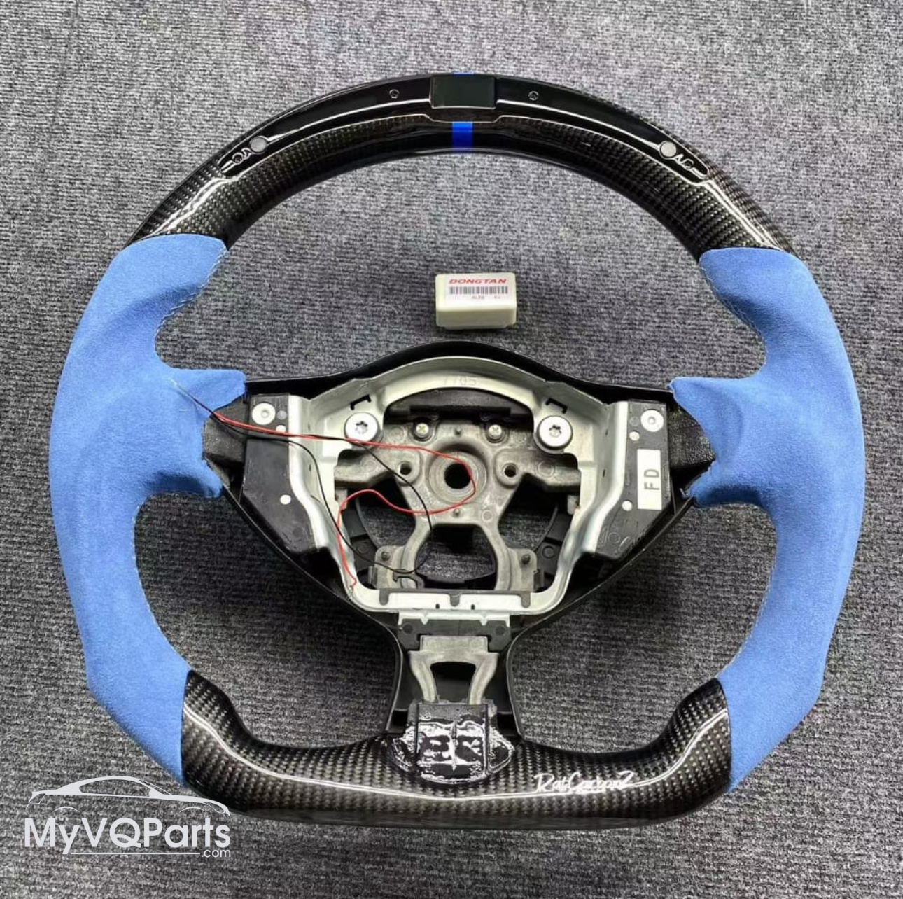 MyVQParts LED Carbon Fiber Steering Wheel for 2003-2008 Nissan 350Z