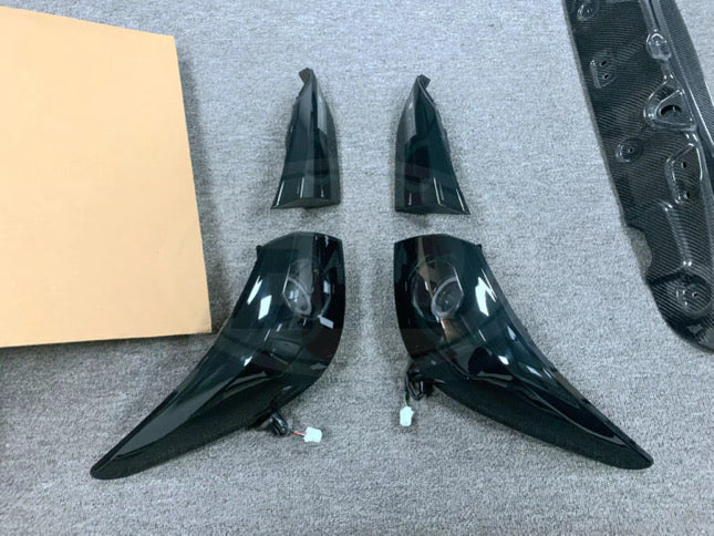 2018-2021 INFINITI Q50 Smoked Skyline V37 400R Style LED Tail Lights Lamps