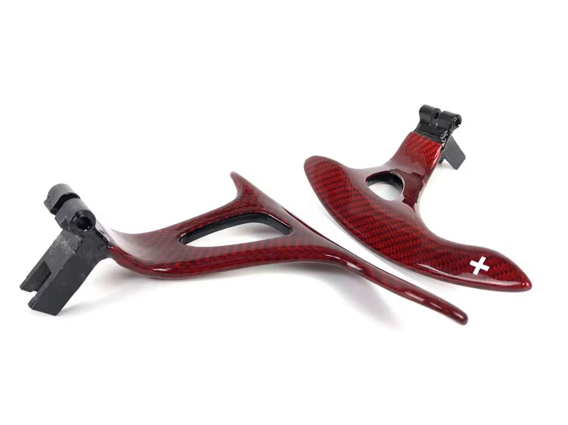 MyVQParts Custom Carbon fiber, steering wheel paddle shifter set for G37,Q50,Q60,370z,GTR