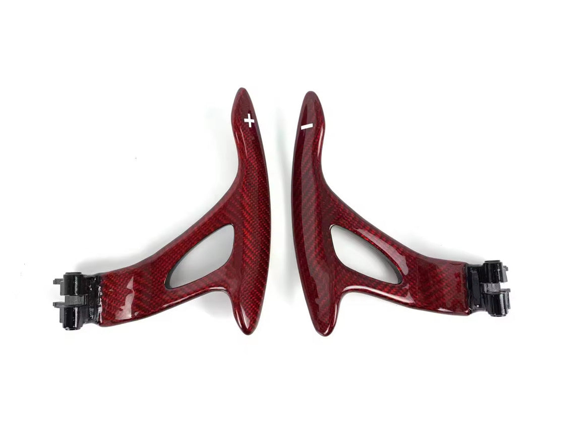 MyVQParts Custom Carbon fiber, steering wheel paddle shifter set for G37,Q50,Q60,370z,GTR