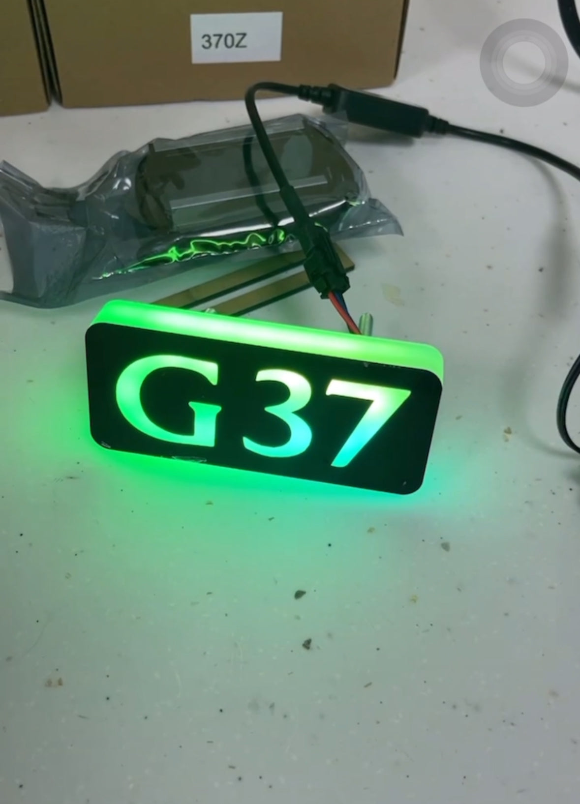 Custom LED RGB Car Emblem Badge Light – Q50, Q60, G35, G37, 370Z - photo 4 - MyVQParts