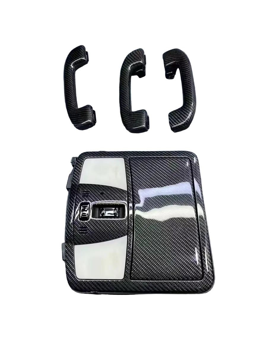 Real Carbon Fiber Overhead Console Cover Trim for Infiniti G37 2010+ sedan and coupe – Interior Dome Light Panel