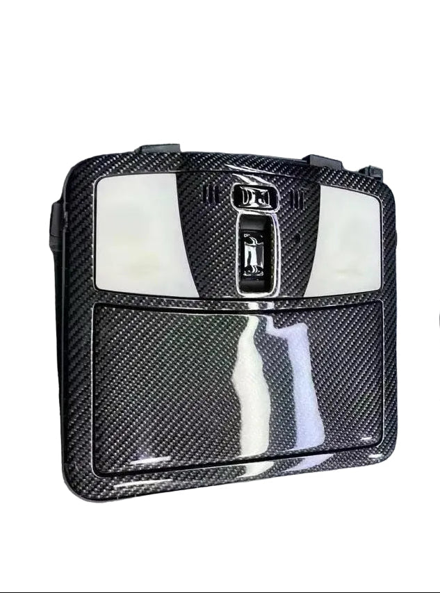 Real Carbon Fiber Overhead Console Cover Trim for Infiniti G37 2010+ sedan and coupe – Interior Dome Light Panel