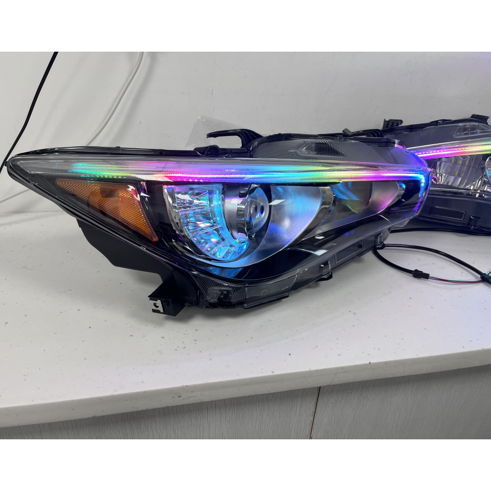 Infiniti Q50 RGB LED Headlights (2014–2023) – Factory Sealed Custom Color Changing Headlight Upgrade