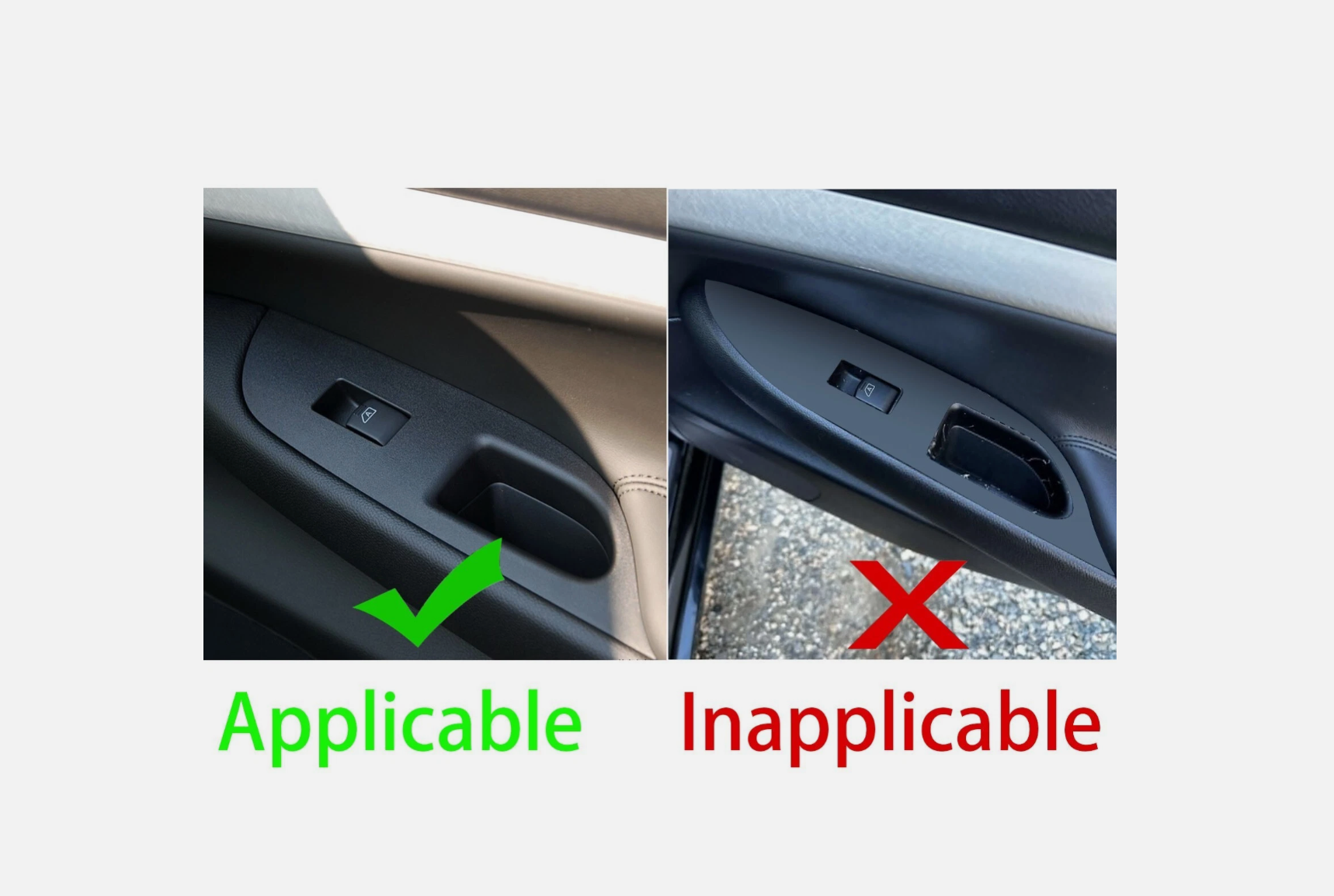 4Pcs Carbon Fiber Door Window Control Cover Trim For Infiniti G37 Sedan 2010-13