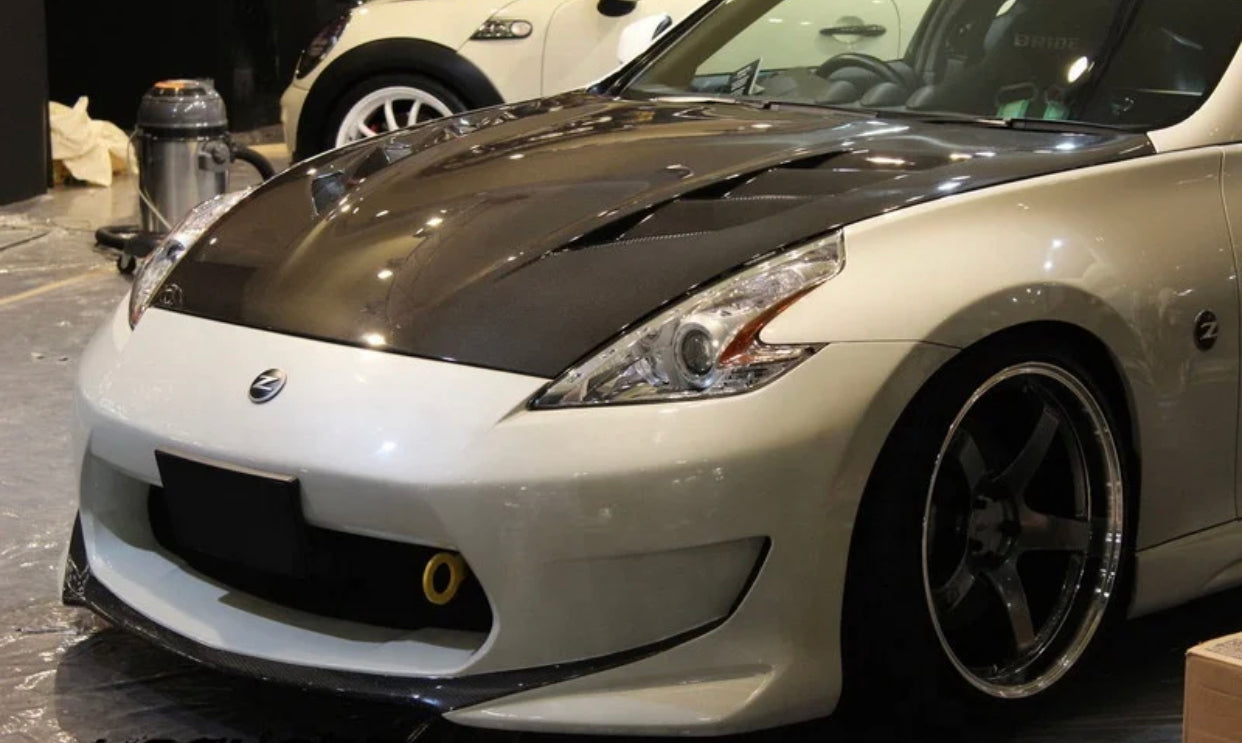 MyVQParts 370z V1 Vented Full Carbon Fiber Hood