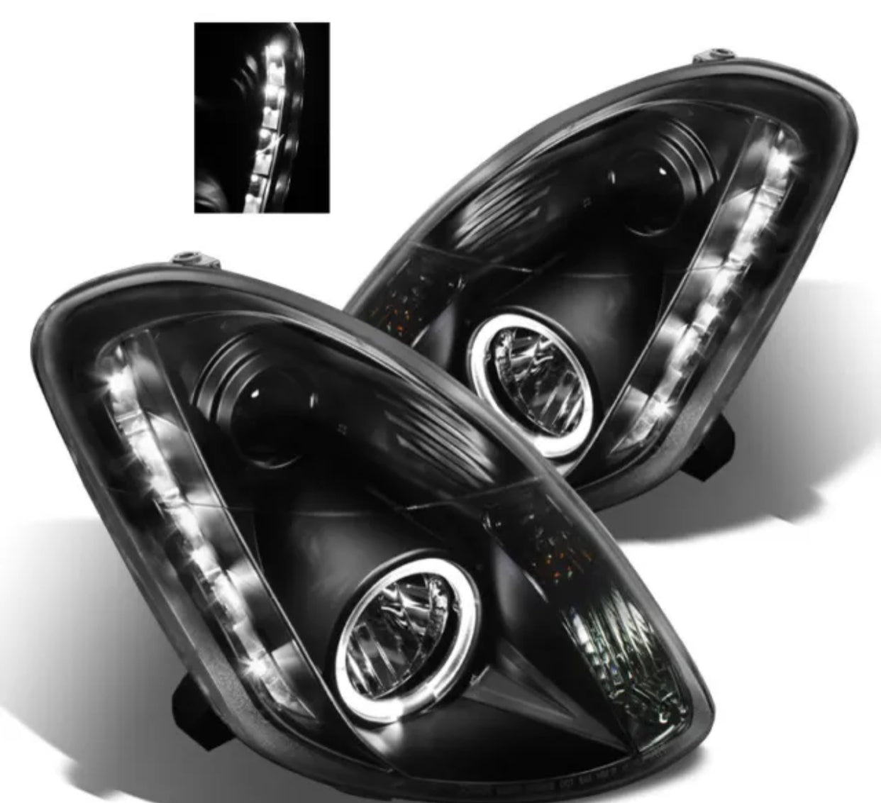 2005-2006 Infiniti G35 Sedan Halo LED Projector Headlights Head Lamps