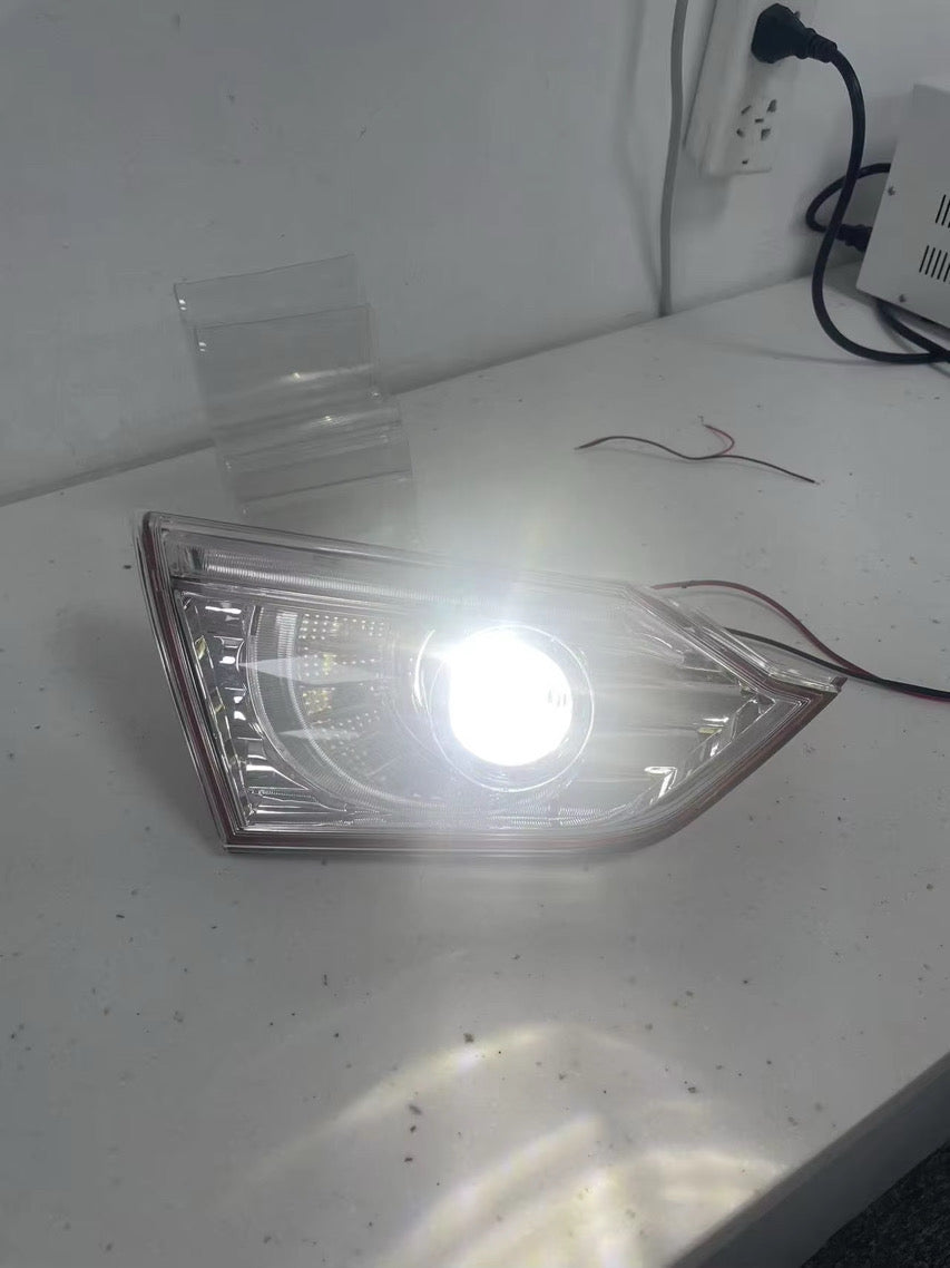 MyVQParts Infiniti Q50 Chrome Housing Clear Taillights (2014–2017)