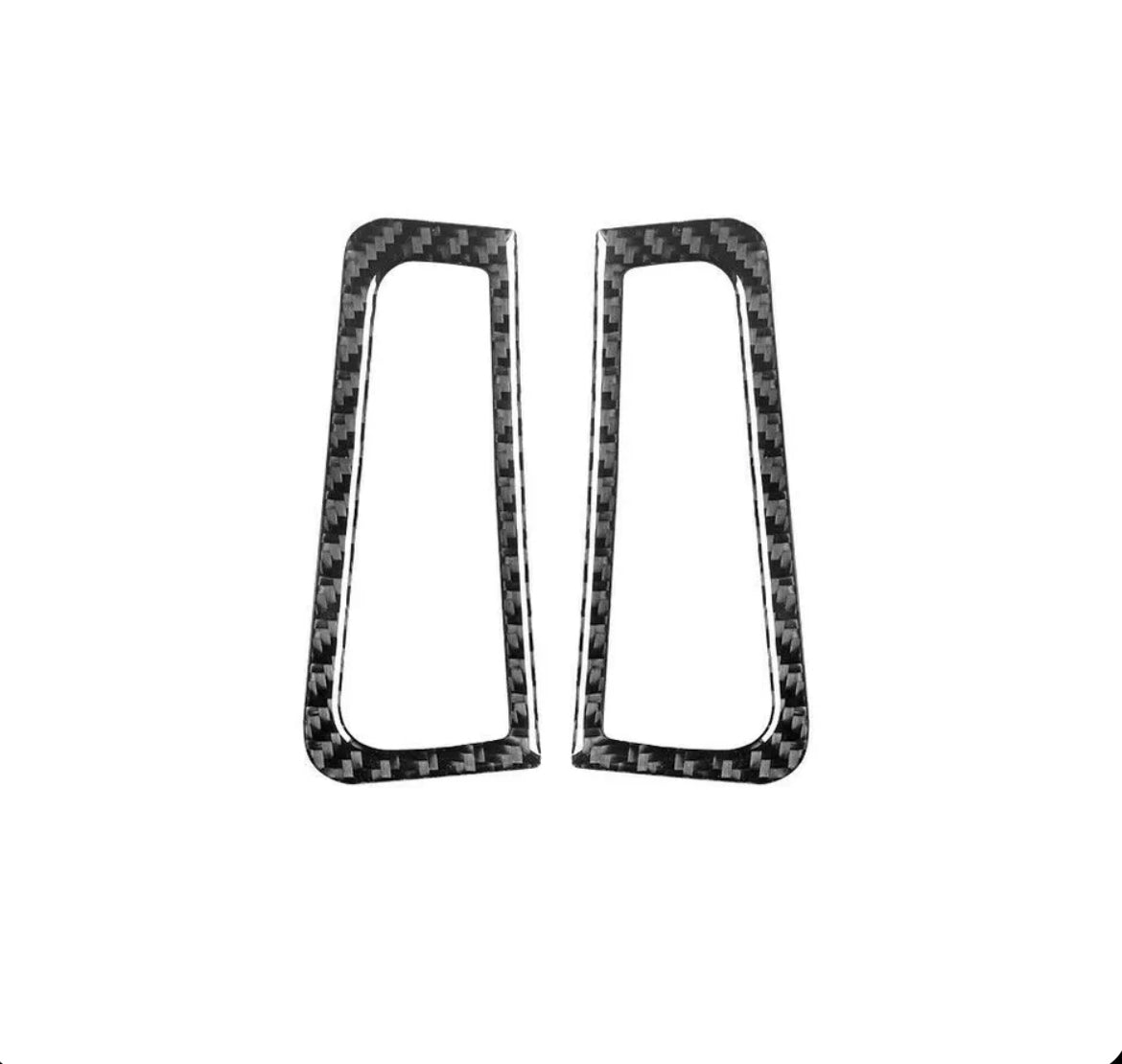 2Pcs For Infiniti G37 Coupe & Sedan 2010-2013 Carbon Fiber A Pillar Defogger Vent Cover Trim