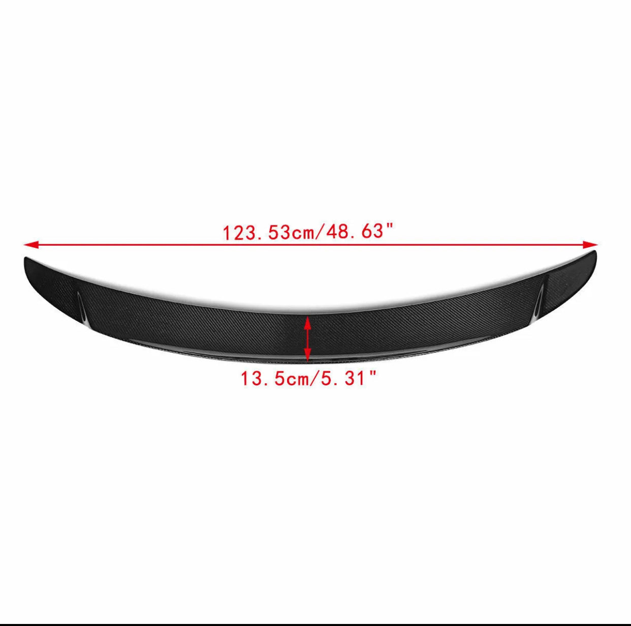 MyVQParts G37 2 DOOR COUPE CARBON FIBER HIGH KICK REAR TRUNK SPOILER 2008-2015
