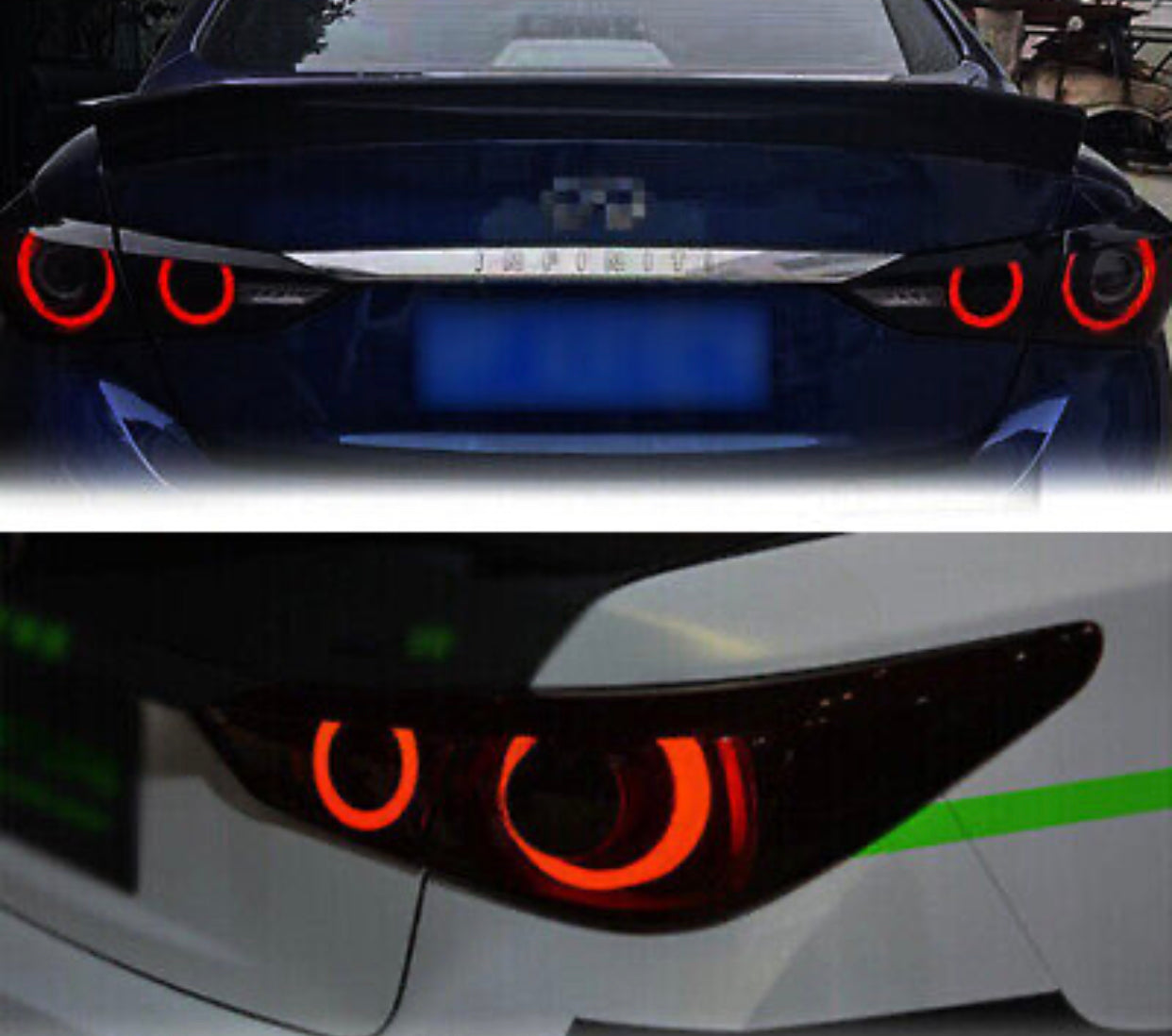 2018+ INFINITI Q50 Smoked Skyline V37 400R Style LED Infinite halo RGB Tail Lights
