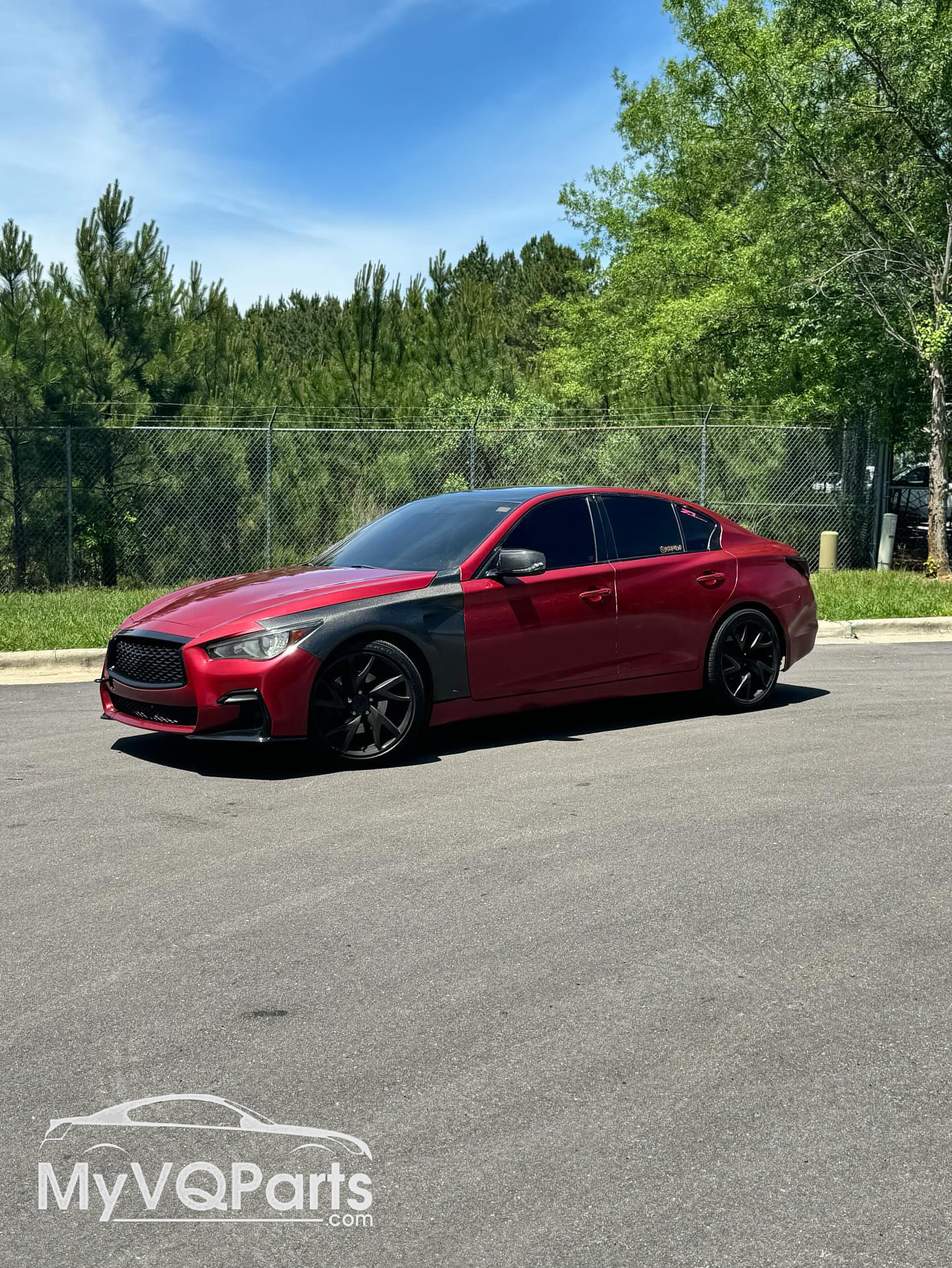 MyVQParts V1 Q50 Full Carbon Fiber Vented Fenders (2014-2020)